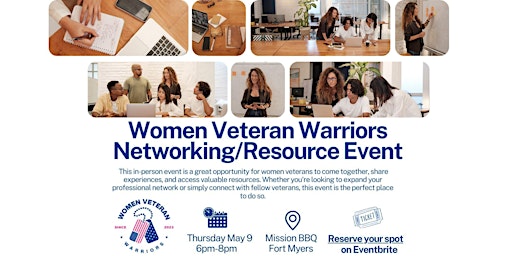 Imagem principal do evento Women Veteran Warriors Networking/Resource Event