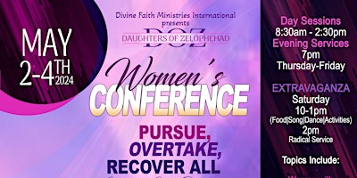 Image principale de Divine Faith Ministries Daughters of Zelophehad Women's Conference