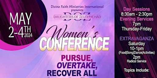 Hauptbild für Divine Faith Ministries Daughters of Zelophehad Women's Conference