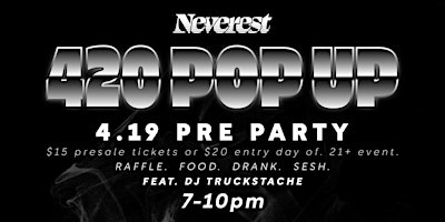 Primaire afbeelding van Neverest 4-19 Pre Party