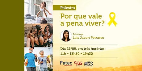 Imagem principal do evento Por que vale a pena viver? - Noite: das 19h30 às 20h30