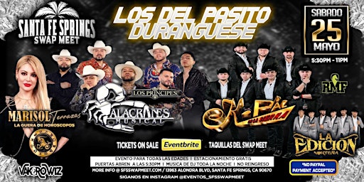 Imagen principal de Duranguese Fest Con Alacranes Musical, K-Paz De La Sierra, Marisol Terrazas