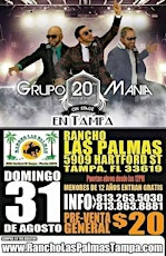 Rancho Las Palamas Presenta  " Grupo Mania  20 Anniversario " primary image