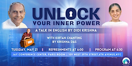 Unlock Your Inner Power - Motivational Talk and Kirtan Chanting in NYC