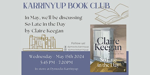 Dymocks Karrinyup Book Club - May  primärbild