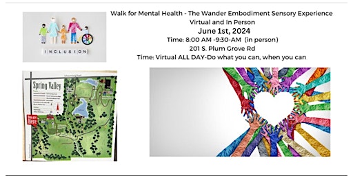 Imagem principal do evento Walk for Mental Health - The Wander Embodiment Sensory Experience