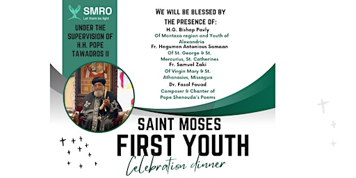 Imagem principal do evento Saint Moses First Annual Youth Celebration Dinner