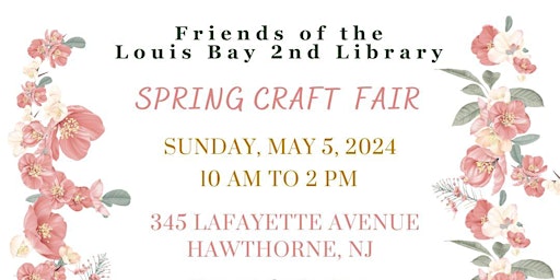 Hauptbild für Friends of the Louis Bay 2nd Library Spring Craft Fair