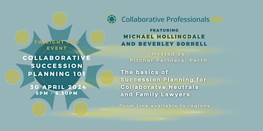 Immagine principale di CPWA Twilight POD Event: Collaborative Succession Planning 101 