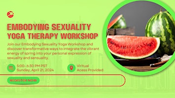 Primaire afbeelding van Embodying Sexuality Yoga Therapy Workshop