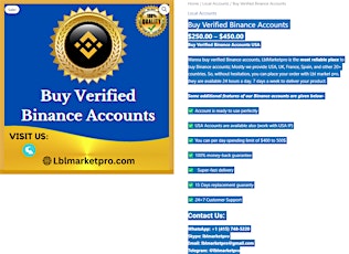 Top 3 Sites to Buy Verified Binance Accounts Old and new 2024