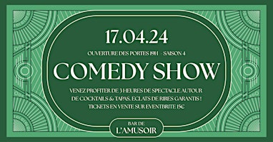 Primaire afbeelding van Comedy Show - 17 avril 2024 - Bar de l'Amusoir