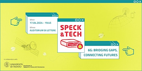 Primaire afbeelding van Speck&Tech 63.1 "6G: bridging gaps, connecting futures"