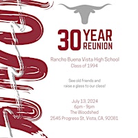 Imagen principal de RBVHS ℅ 1994 30th Reunion Main Event Tickets & Weekend Celebration