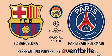 Imagen principal de FC Barcelona v PSG | Champions League - Sports Pub La Latina