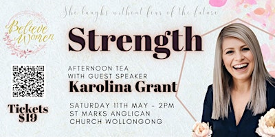 Imagem principal do evento Believe Women Afternoon Tea with Ps Karolina Grant
