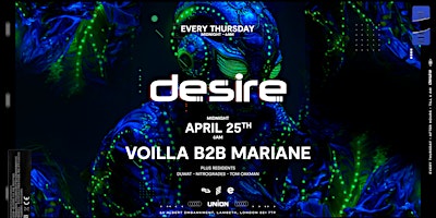 Desire (Your Weekly Thursday After Party) primary image
