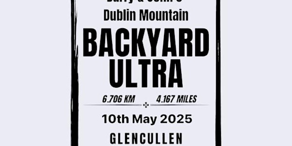 Barry & John's Dublin Mountain Backyard Ultra