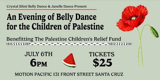 Imagem principal do evento An Evening of Belly Dance for the Children of Palestine