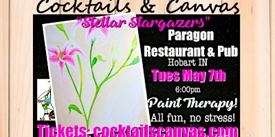 "Stellar Stargazers" Cocktails and Canvas Mother's Day Painting Art Event primary image