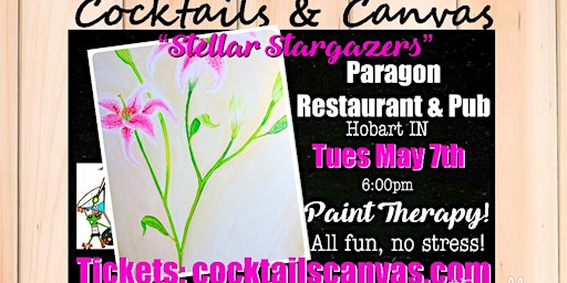 "Stellar Stargazers" Cocktails and Canvas Mother's Day Painting Art Event primary image