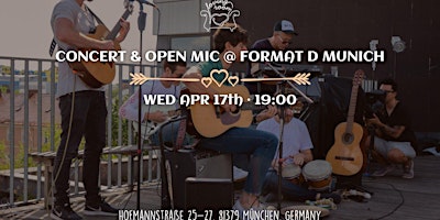 Hauptbild für Concert and Open Mic at Format D Munich