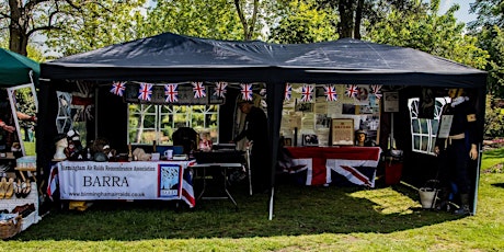 Birmingham Air Raids Remembrance Association Information stall  in Warstone Lane cemetery