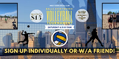 Imagem principal do evento Balls Everywhere! Beach Volleyball Tournament