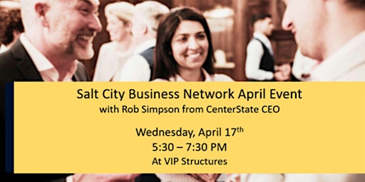 Primaire afbeelding van Salt City Business Network April Event