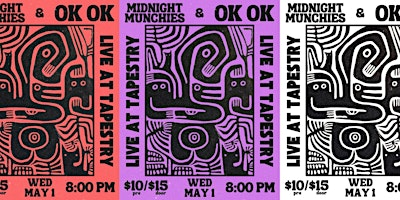 Immagine principale di OK OK and Midnight Munchies Live at the Tapestry 