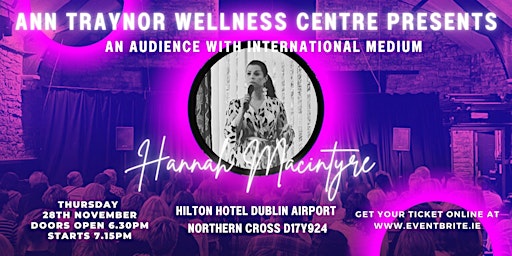 Imagem principal do evento An Audience with International Medium Hannah Macintyre