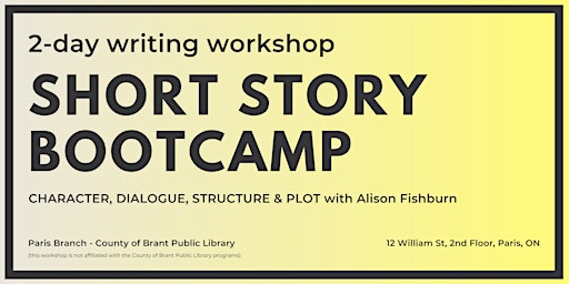 Writing Workshop: Short Story Bootcamp (2 days) primary image