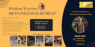 Imagem principal do evento Wisdom Warriors Men's Wellness Retreat