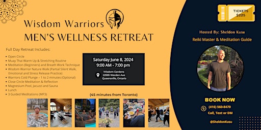 Primaire afbeelding van Wisdom Warriors Men's Wellness Retreat