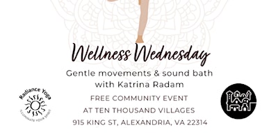 Wellness Wednesdays with Katrina Radam primary image