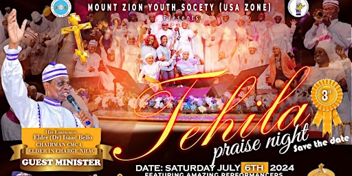 Primaire afbeelding van MZYS USA Zone - Tehila Praise Night (3rd Edition)