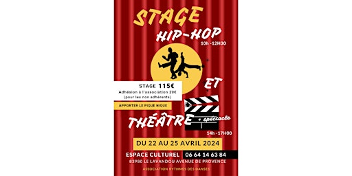 Imagem principal do evento Stage de danse hip-hop et théâtre : découvre ta créativité !