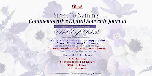 Imagem principal do evento Digital Journal Ad for 2024 QuAC Ethel L. Cuff Black Street Co-Naming