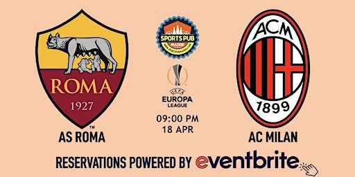 Imagen principal de AS Roma v AC Milan | Europa League - Sports Pub Malasaña