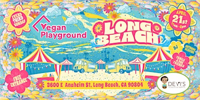 Imagem principal do evento Vegan Playground Long Beach - Devi's Donut Shop - Sunday April 21,  2024