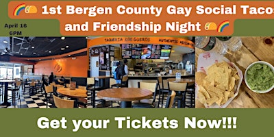 Imagen principal de Bergen County Gay Social Tacos and Friendship Night