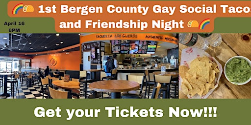 Image principale de Bergen County Gay Social Tacos and Friendship Night