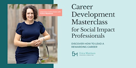 Career Development Masterclass for Social Impact Professionals