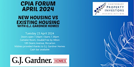 CPIA Forum April 2024 - G.J. Gardner Homes