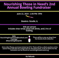 Image principale de Nourishing Those in Need 's 2nd Annual Bowling Fundraiser