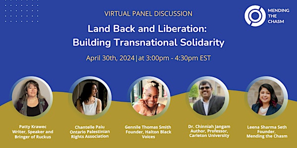 Land Back and Liberation:  Building Transnational Solidarity