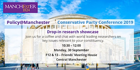 Drop-in research showcase from The University of Manchester