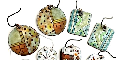Sgraffito Torch Enameled Earrings Workshop primary image