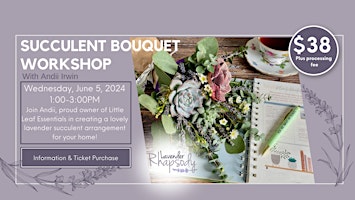 Hauptbild für Succulent Bouquet Workshop
