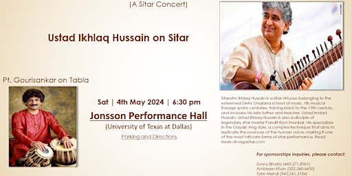 Imagem principal do evento Strings of Eternity - Ustad Ikhlaq Hussain on Sitar